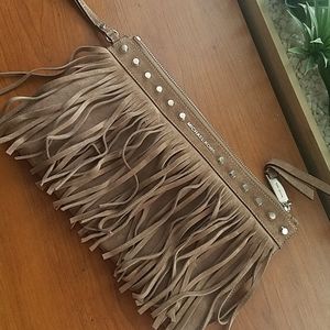 Michael Kors fringed clutch